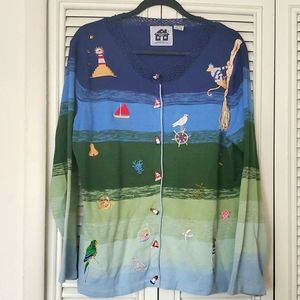 Like new! Vintage Storybook Knits at sea sweater